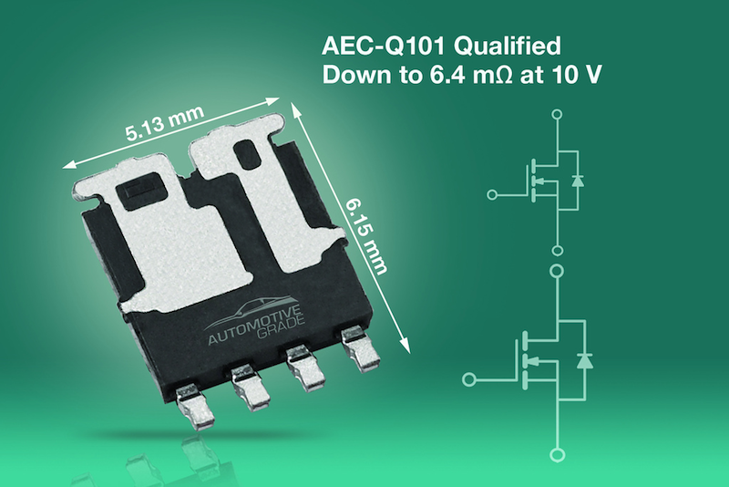Vishay releases two AEC-Q101-qualified dual n-channel 40V TrenchFET power MOSFETs in an asymmetric PowerPAK SO-8L package